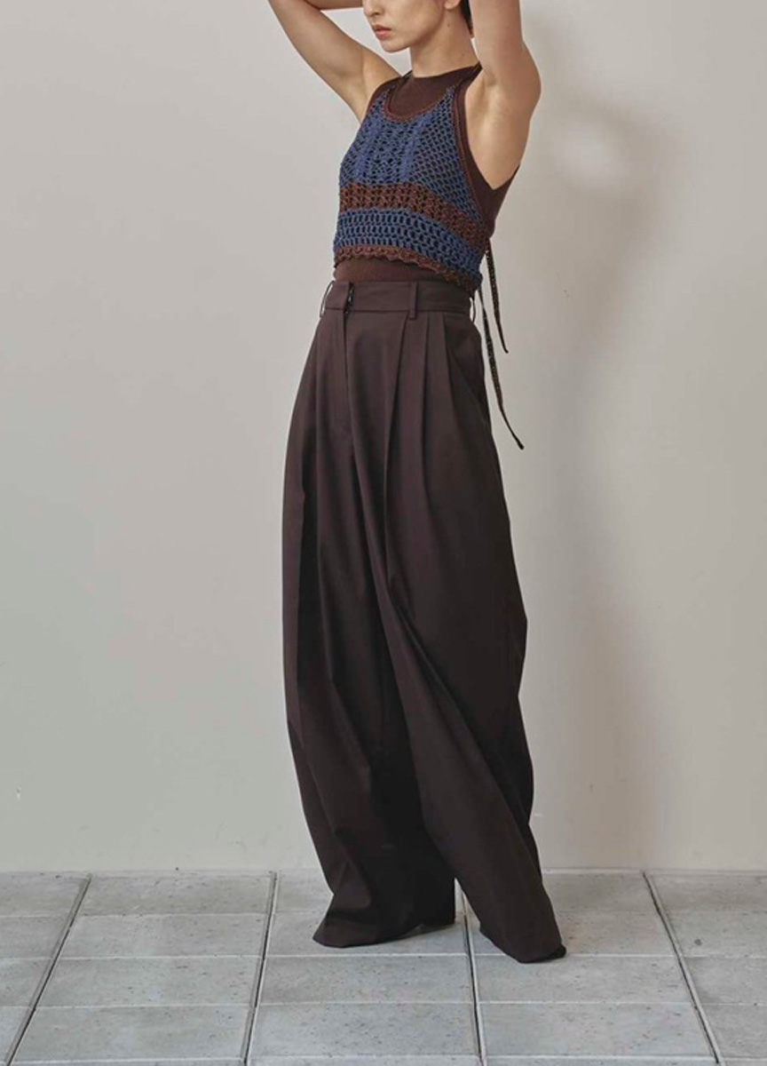 鉤針編織針織短版背心